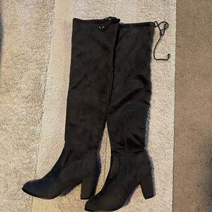 Dream Pairs Black Over the Knee Boots
